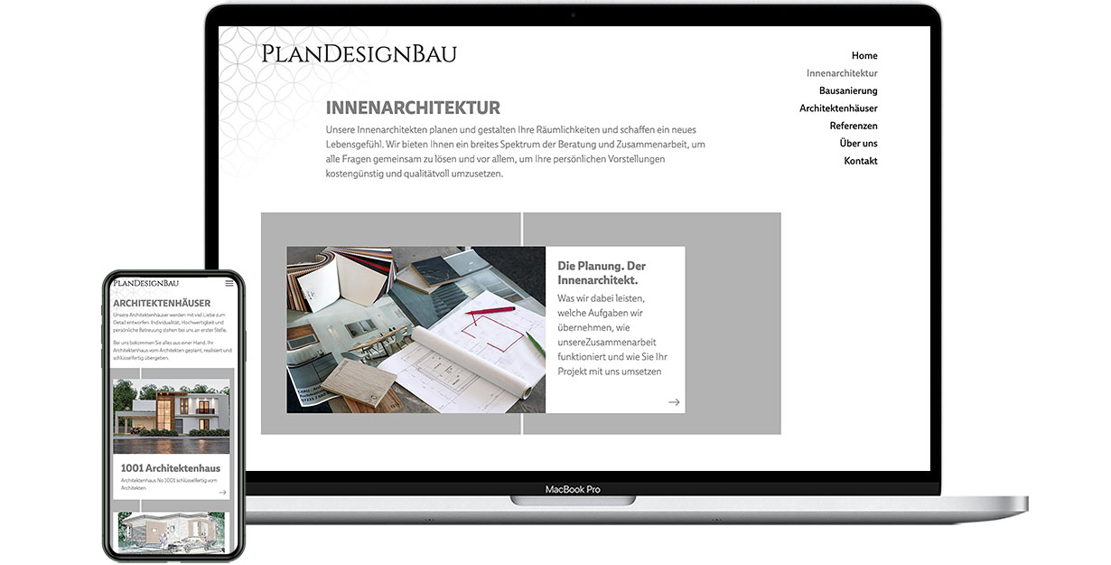 Webdesign PlanDesignBau