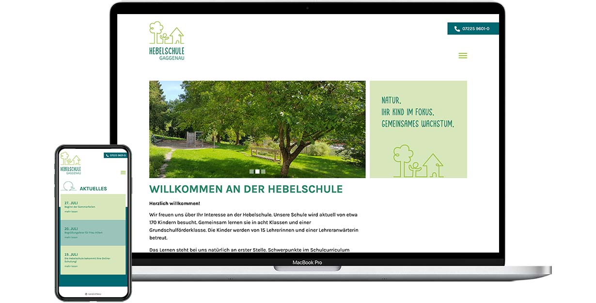 Webdesign Hebelschule Gaggenau