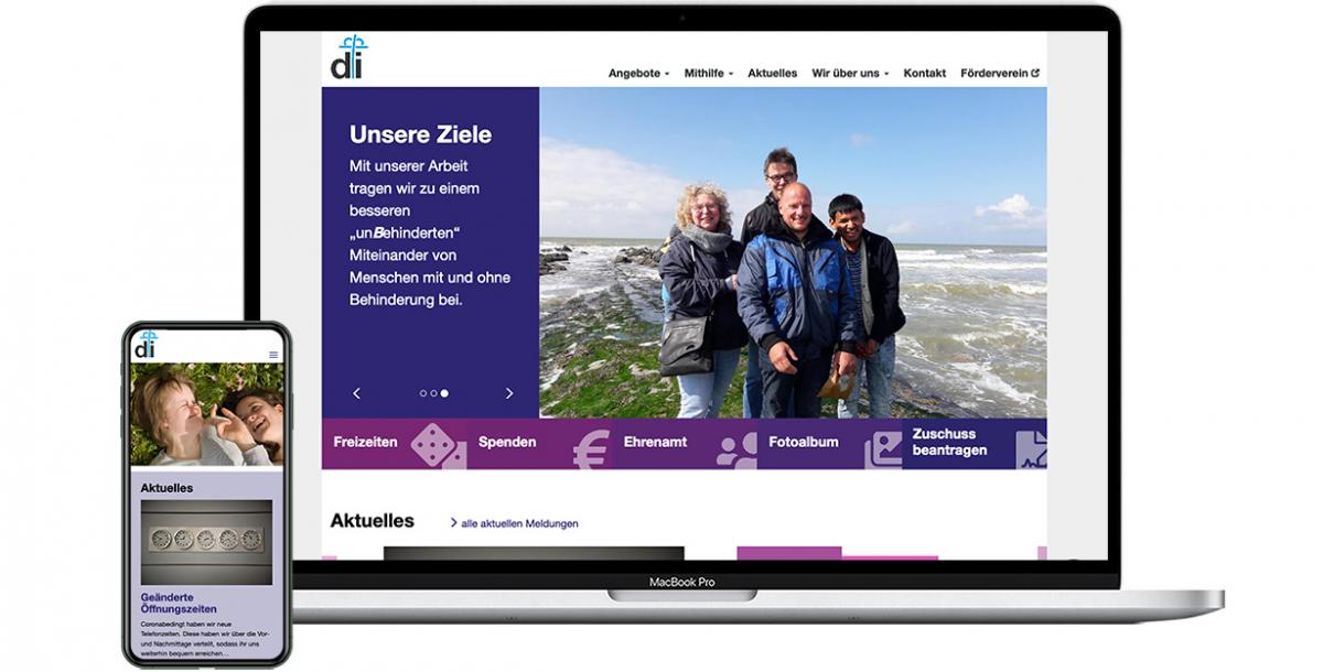 Webdesign: Diakonische Initiative Hügelheim