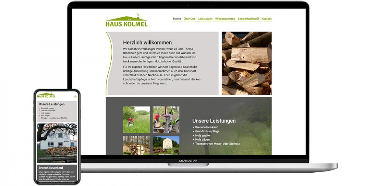 Webdesign: Haus Kölmel